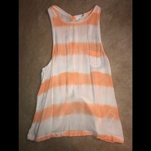 Peach and White Tank